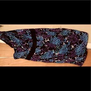 Multicolored knee length dress worn once.